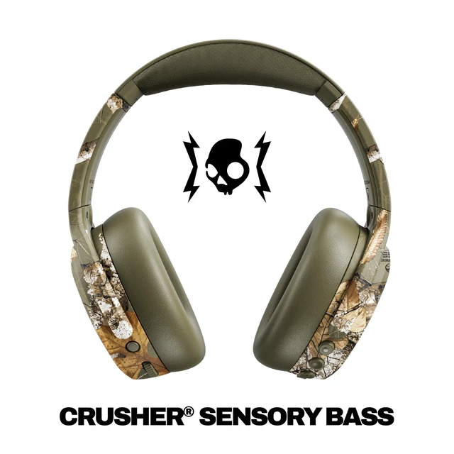 Alt view image 2 of 5 - Skullcandy Crusher ANC 2 Wireless Headphones - Realtree Edge Colors Drab