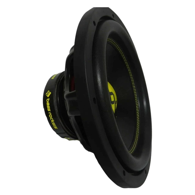 Alt view image 3 of 5 - Bass Rockers 12" 2000W Dual 4-Ohm Low Profile Car Subwoofer P.P. Cone, Advanced Voice Coil, and Chrome Spring Terminals (BR124LP)
