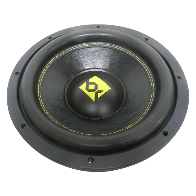 Alt view image 4 of 5 - Bass Rockers 12" 2000W Dual 4-Ohm Low Profile Car Subwoofer P.P. Cone, Advanced Voice Coil, and Chrome Spring Terminals (BR124LP)