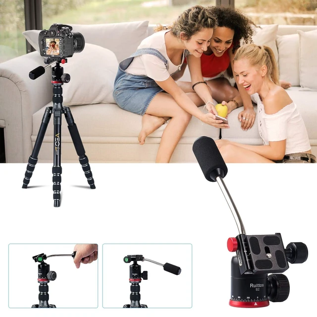 Alt view image 5 of 5 - Ruittos Tripod Ball Head with Handle and Quick Release Plate