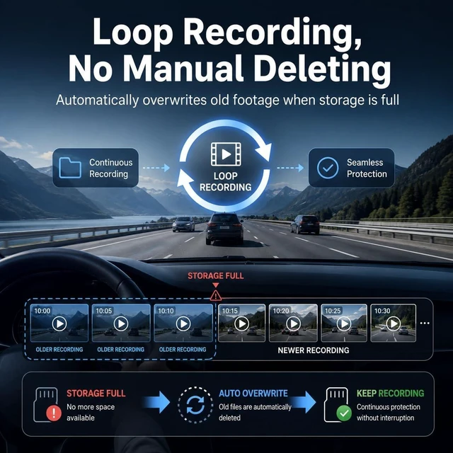 Alt view image 4 of 5 - CCAKRZY Dash Camera for Cars 1080P Full HD Dash Cam Front and Interior