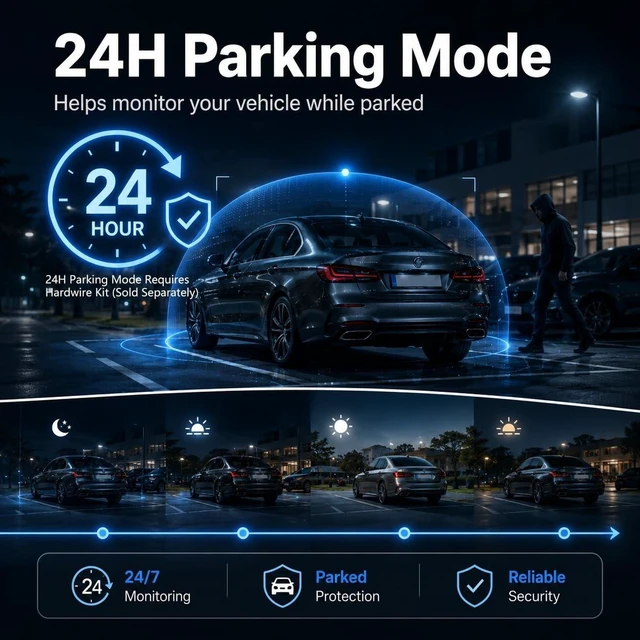 Alt view image 5 of 5 - CCAKRZY Dash Camera for Cars 1080P Full HD Dash Cam Front and Interior