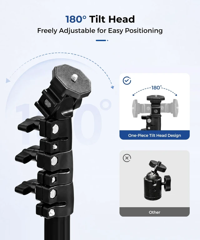 Alt view image 3 of 5 - Colorsmoon Starlink Mini Mount Tripod Kit - 63 Inch Adjustable 4 Height