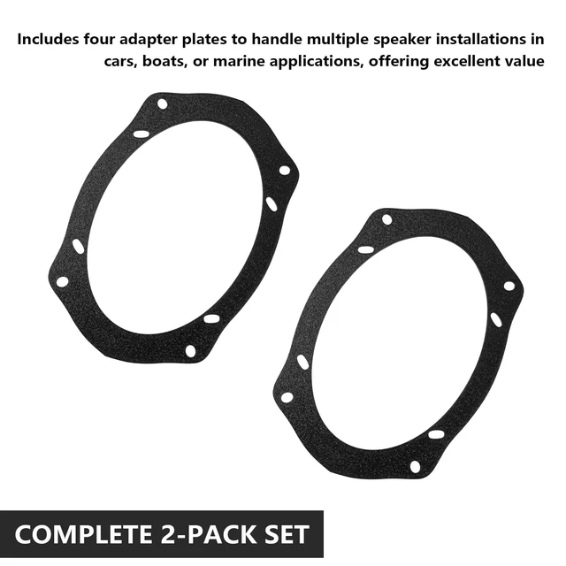 Alt view image 5 of 5 - JcoGel 2 Pack Universal Speaker Adapter Plates 6x9 to 6x8 Speaker Adapter Conversion Kit for Car, Boat & Marine Stereo Systems, 3-in-1 Design with 5.25" Option