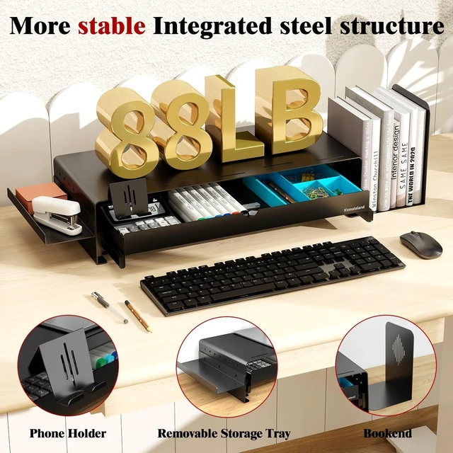 Alt view image 4 of 5 - Nxmateland Heavy Duty Metal Monitor Stand,Office furniture