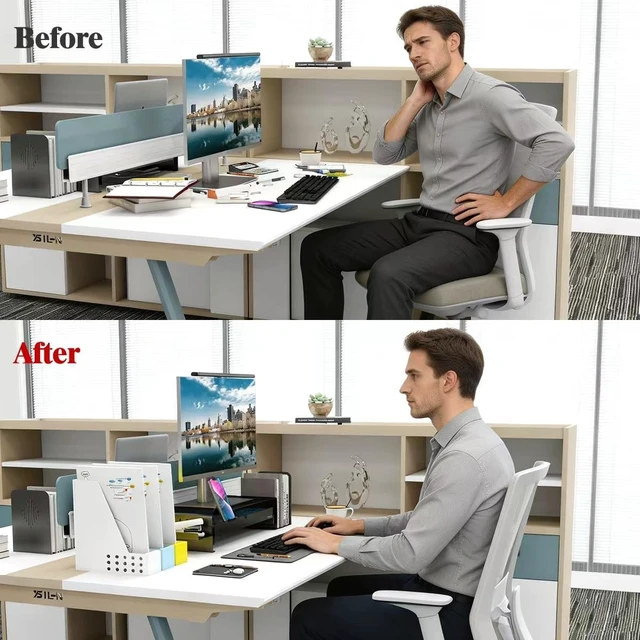 Alt view image 5 of 5 - Nxmateland Heavy Duty Metal Monitor Stand,Office furniture