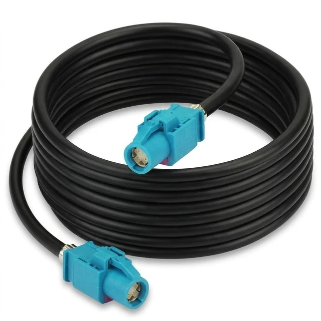 Main image of supmory FAKRA Z Female to Female 4 Core Universal Video Cable LVDS 535 High Speed Data Wire - Universal Car Rear View Camera Video Lead for various car models - RGB Signal Transmission Adapter (10 ft)