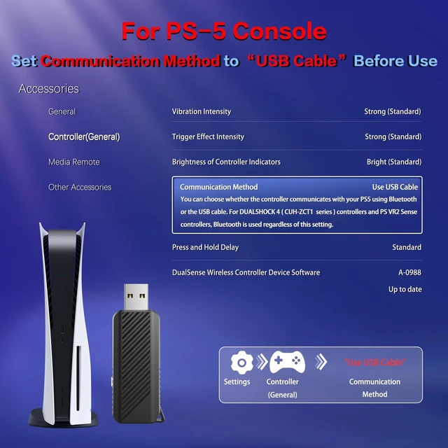 Alt view image 2 of 5 - IWGAME Adapter Gamepad for PS-5/PS-4/PC, SupportsTurbo/Macro Features