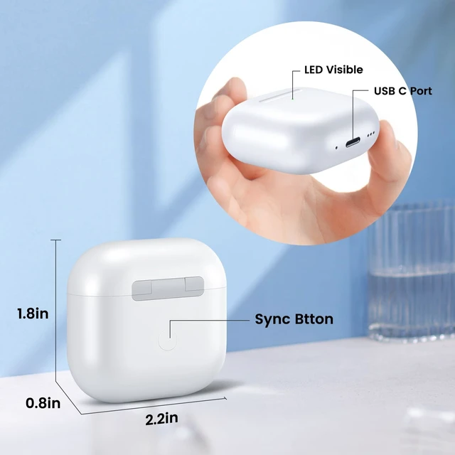 Alt view image 2 of 5 - Compatible for AirPods 4 Wireless Charging Case Replacement