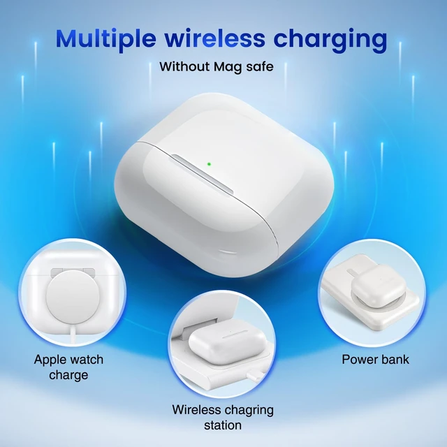Alt view image 5 of 5 - Compatible for AirPods 4 Wireless Charging Case Replacement
