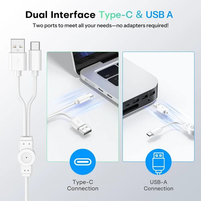 Alt view image 2 of 5 - Wired Keyboard and Mouse for Mac, with Number Pad, USB-C/USB-A Plug & Play