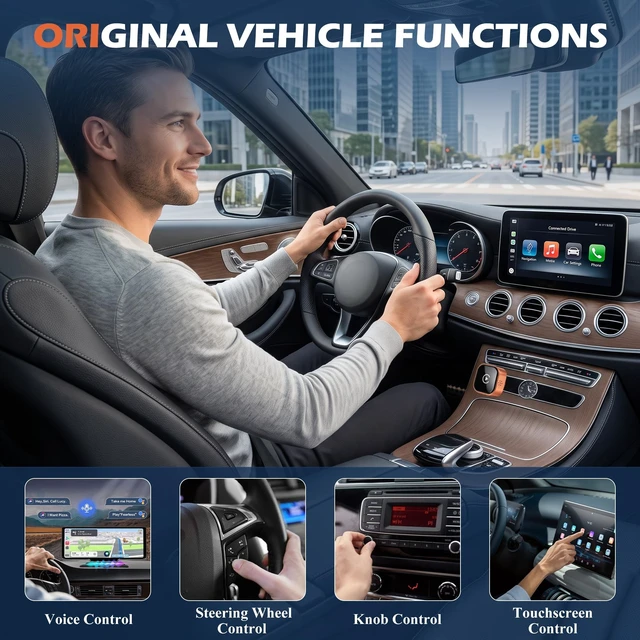 Alt view image 4 of 5 - Wireless CarPlay Adapter, 2-in-1 Mini CarPlay Wireless Adapter Plug & Play