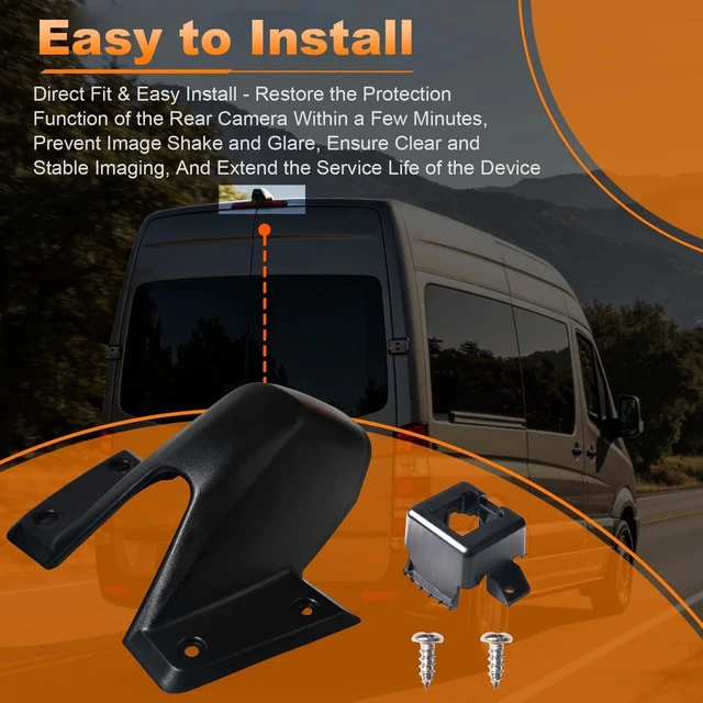 Alt view image 5 of 5 - GSNIZ 90782040019051 Rear Roof Camera Housing Fits for Freightliner Sprinter & Mercedes Benz Sprinter 1500 2500 3500 Van 2018-2020, Backup Camera Housing Replace# A907820120