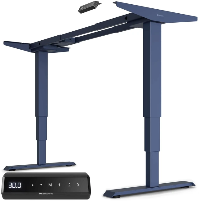Main image of Desktronic Height Adjustable Standing Desk Frame Ergonomic Sit Stand Desk Frame, Electric Dual Motors 353 lbs, USB & USB-C Charging, Wobble-Free, Touchscreen, 3 Memory Presets, Anti-Collision