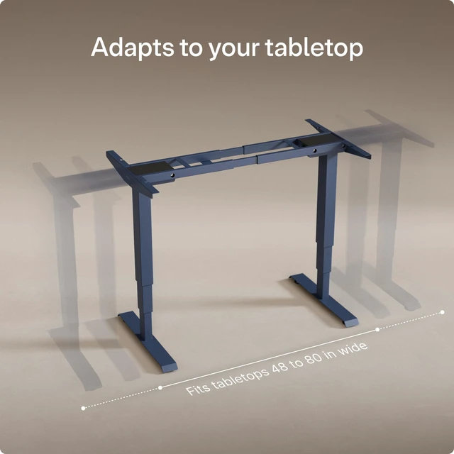 Alt view image 5 of 5 - Desktronic Height Adjustable Standing Desk Frame Ergonomic Sit Stand Desk Frame, Electric Dual Motors 353 lbs, USB & USB-C Charging, Wobble-Free, Touchscreen, 3 Memory Presets, Anti-Collision