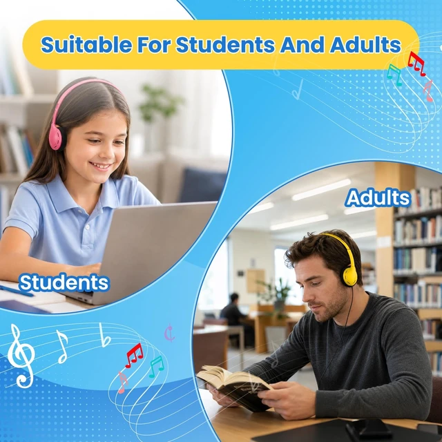 Alt view image 3 of 5 - WASCLEWAY USB-C Headphones Bulk 30 Pack for Classroom, Multi Color