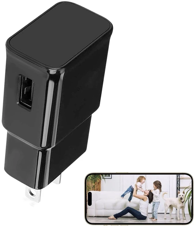 Main image of YTDIQVOUM Hidden Spy Camera, USB Charger Design, 1080P HD, Motion Detection, Loop Recording, WiFi, Indoor Home Security Nanny Cam
