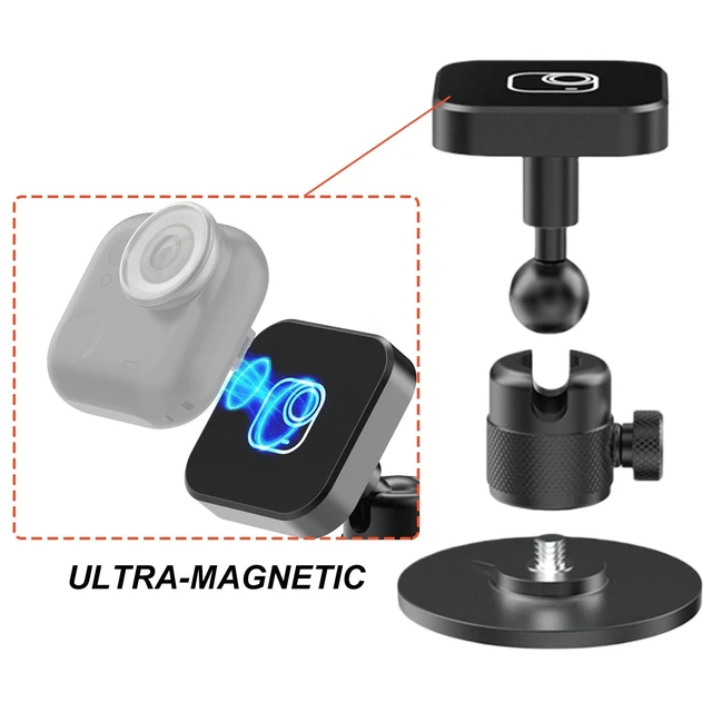 Alt view image 5 of 5 - Insta 360 GO Ultra Pivot Stand - Magnetic Portable Mount with Reusable Sticky Base for Action Camera Flexible Shooting