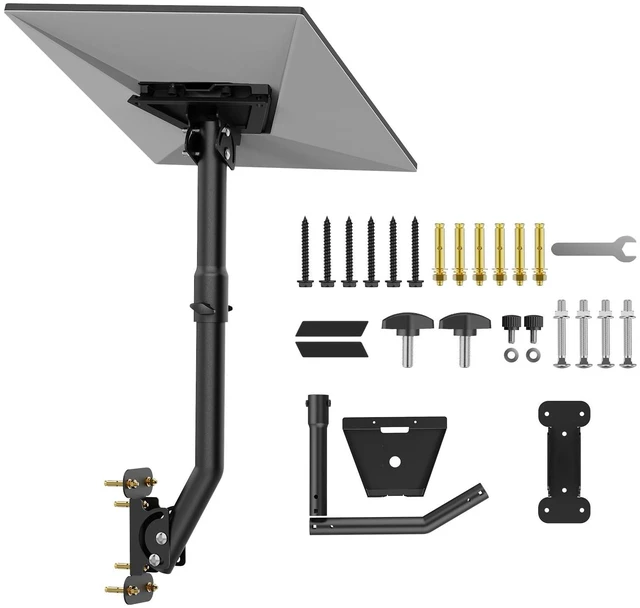 Main image of Starlink Gen 4 Mount, Heavy Dual Adjustable Wall and Roof Pole Mounting Kit Concrete Walls and Wood Walls, Compatible with Gen 3/4X Starlink Standard Dish Installations