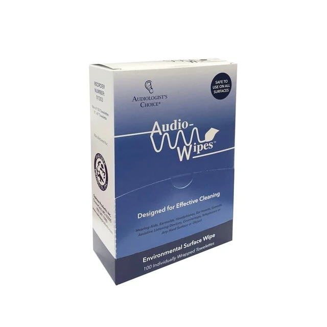 Alt view image 3 of 5 - Audiologist's Choice Earbud Cleaning Kit with Audio Wipes - 3-in-1 Pen for AirPods, iPhone Cleaner, Earwax Removal, Speaker & Bluetooth Earbuds - Compact & Travel-Friendly (100 Count)