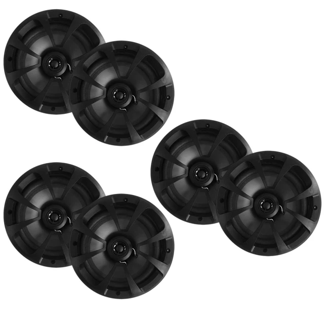 Main image of ENIPEDITA 3 Pairs 2 Way Coaxial Car Audio Speakers, Enhanced Bass Response, Black Car Loudspeaker, Full Range Speakers, Easy Installation and Powerful Sound(6.5")