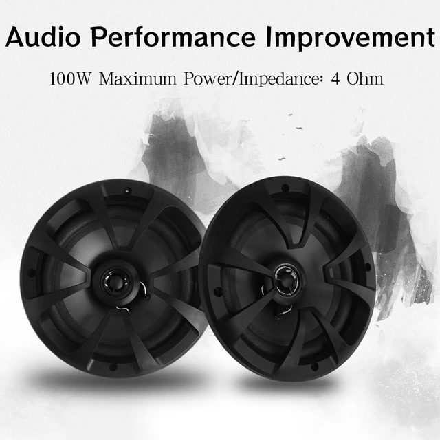Alt view image 3 of 5 - ENIPEDITA 3 Pairs 2 Way Coaxial Car Audio Speakers, Enhanced Bass Response, Black Car Loudspeaker, Full Range Speakers, Easy Installation and Powerful Sound(6.5")