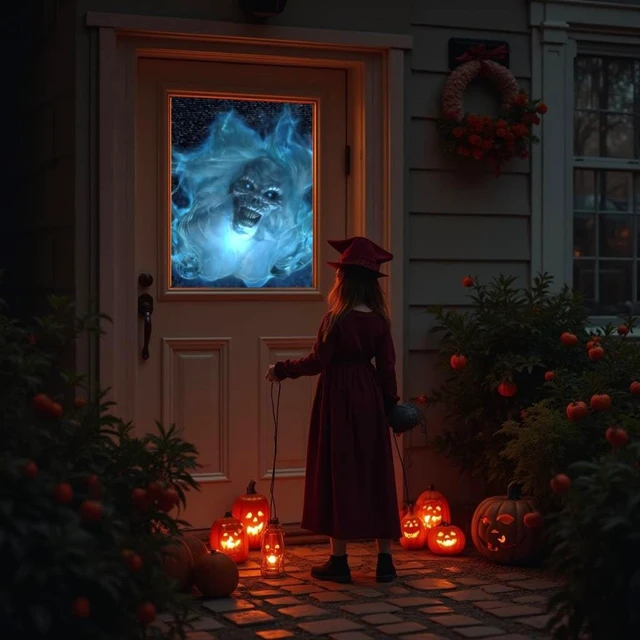 Alt view image 4 of 5 - AtmosFX Spooky Halloween Hollsuion Vol 2 Digital Decoration on USB Includes 9 Atmosfx Video Effects for Hallloween