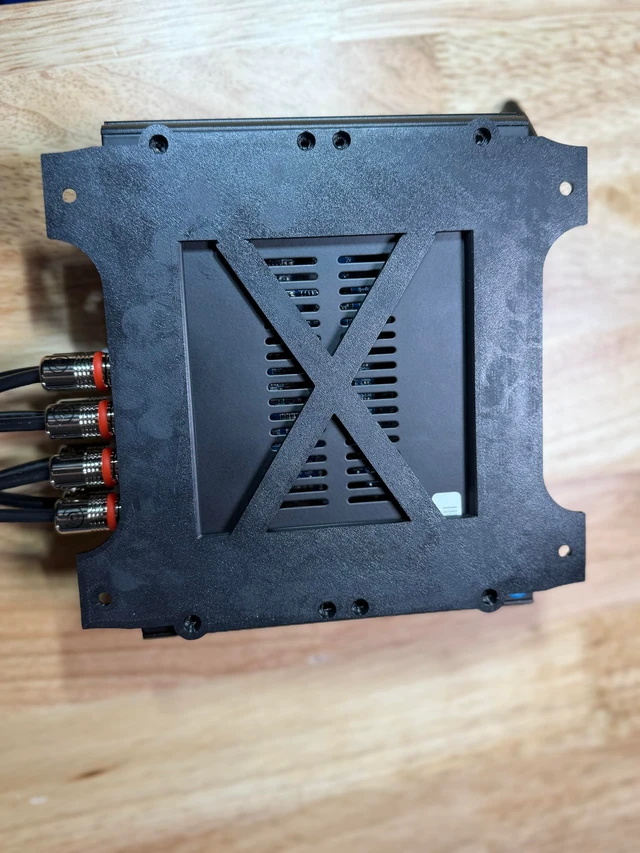 Alt view image 5 of 5 - Creo Lab Studio Flush Mount Bracket for Down4Sound 612+ DSP and 68+ - Custom Car Audio Processor Mounting Solution, Heat Resistant ASA, Professional Amp Rack Install