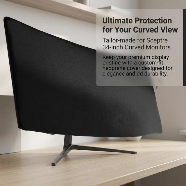 Alt view image 2 of 5 - Dust Cover for Sceptre 34" Curved Ultrawide Monitor, Neoprene