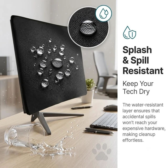 Alt view image 5 of 5 - Dust Cover for Sceptre 34" Curved Ultrawide Monitor, Neoprene