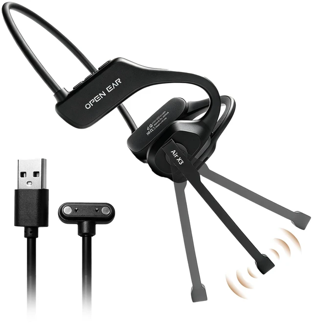 Main image of Wireless Open Ear Headphones with Mic, Bluetooth Headset for Work Calls