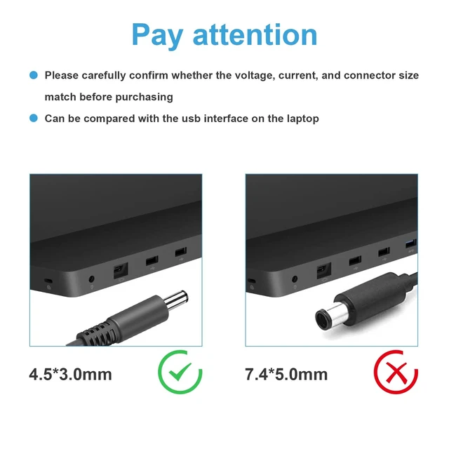 Alt view image 2 of 5 - 12V 4A Power Supply Cord Charger for Microsoft Surface Pro 3 Docking Station, Windows Laptop Tablet Dock AC Adapter Transformer Model 1627 1664