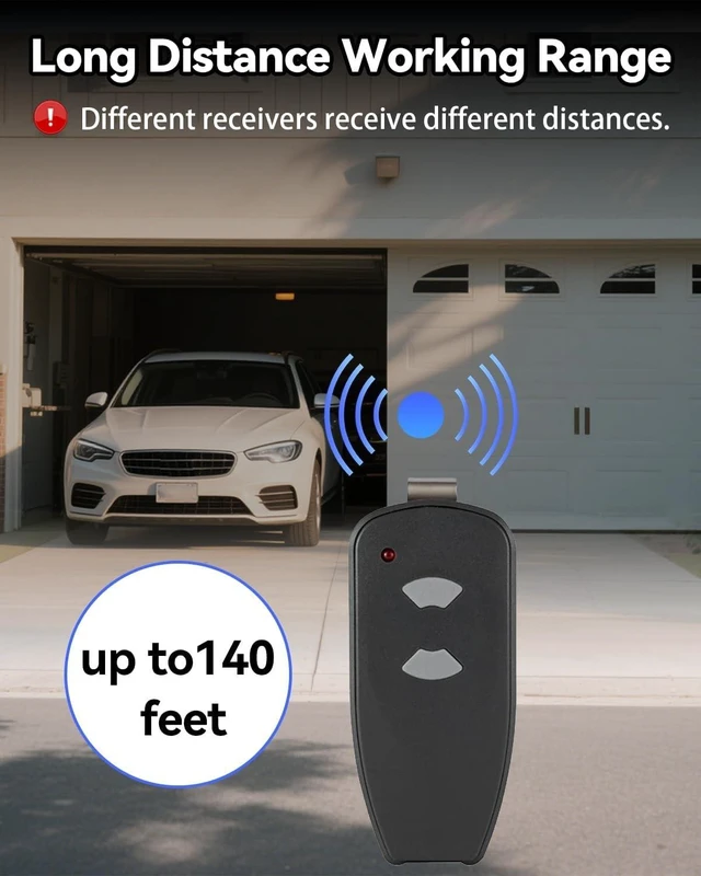 Alt view image 3 of 5 - Upgrade Garage Door Opener Remote for Marantec Harrison Martin M3-2312, Support Copy and Program, 315 MHz 2 Button Garage Door Remote Replacement Program Pin, for Marantec Garage Door Keypad