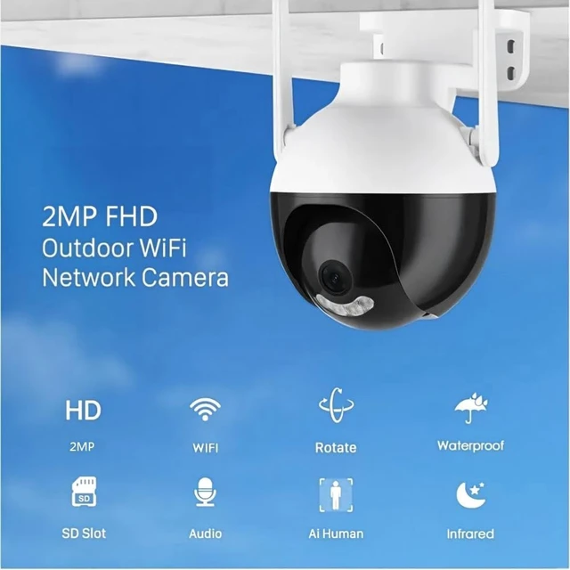 Alt view image 2 of 5 - Security Cameras Wireless Outdoor 1080P, PTZ Wifi Cameras for Home Security