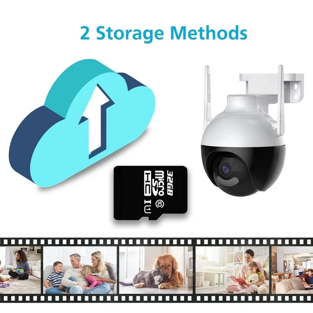 Alt view image 4 of 5 - Security Cameras Wireless Outdoor 1080P, PTZ Wifi Cameras for Home Security