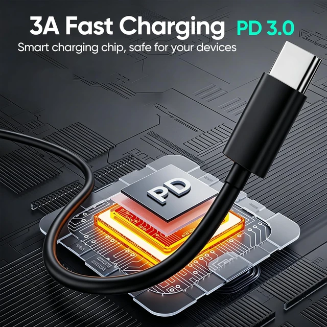Alt view image 2 of 5 - USB-C to USB-C Cable 3FT 20-Pack, USBC Cable Fast Charging & Data & Carplay