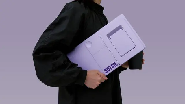 Alt view image 7 of 7 - FlipAction Touch 14" Premium Portable Monitor - Lilac Luxe