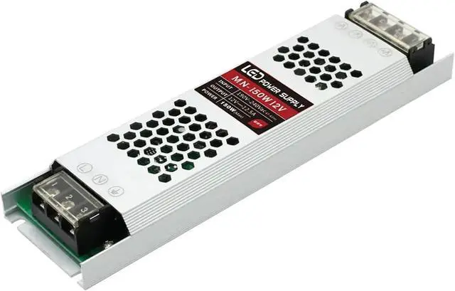 Alt view image 4 of 5 - Ultra Thin Regulated Switching LED Power Supply DC 5V 12V 24V Lighting 60W 100W 200W 300W 400W AC190-240V Driver(DC24V 6.3A 150W)