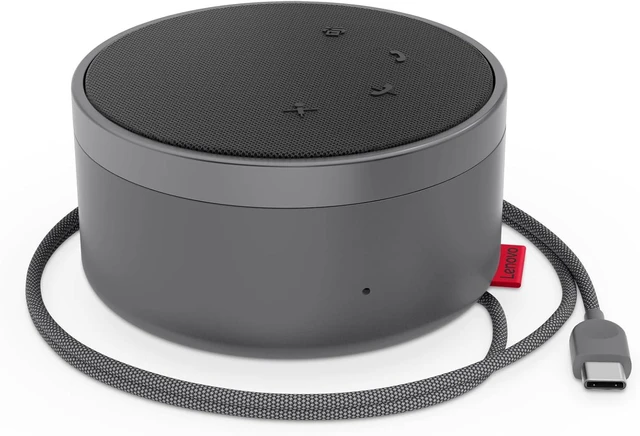 Alt view image 5 of 7 - Lenovo Go Wired Speakerphone - Omni-Directional Mic - Plug-and-Play - USB-C Connectivity - Certified for Microsoft Teams, Gray