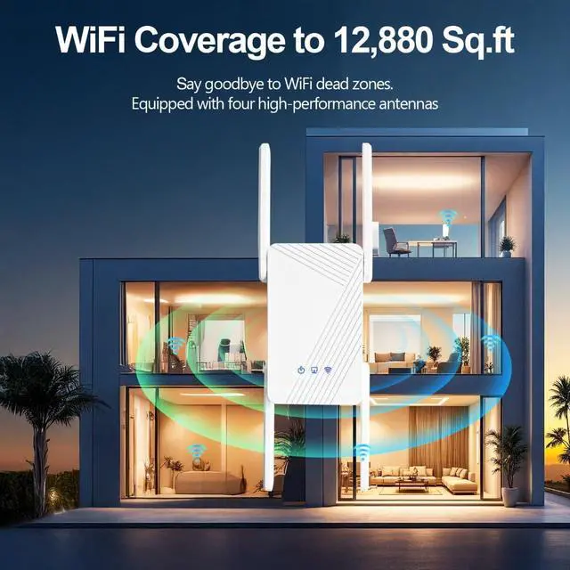 Alt view image 3 of 7 - BE3600 Wi-Fi 7 Range Extender RE223BE w/Ethernet Port