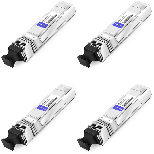 Main image of 25G SFP28 SFP+ SR Optical Transceiver Module,Compatible withDell SFP28-25G-SR Dell Force10 407-BBWK,10/25GBASE-SR SFP28 850nm 100m DOM LC MMF 4Pack