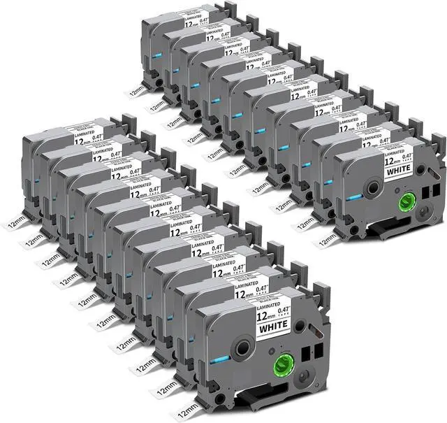 Main image of 20-Pack TZe-231 12mm .47 Laminated White TZ Tape