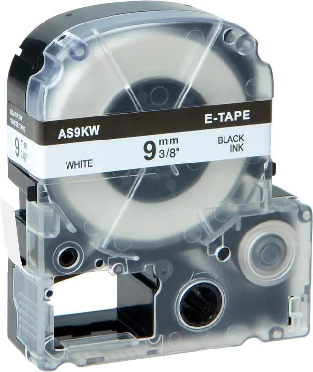 Main image of 20 Pack AS9KW 3/8" Tape Compatible for LK-3WBN LC-3WBN9 SS9KW 9mm Black on White LK Label Cartridges for LabelWorks LW300 LW400 LW500 LW600P Label Maker