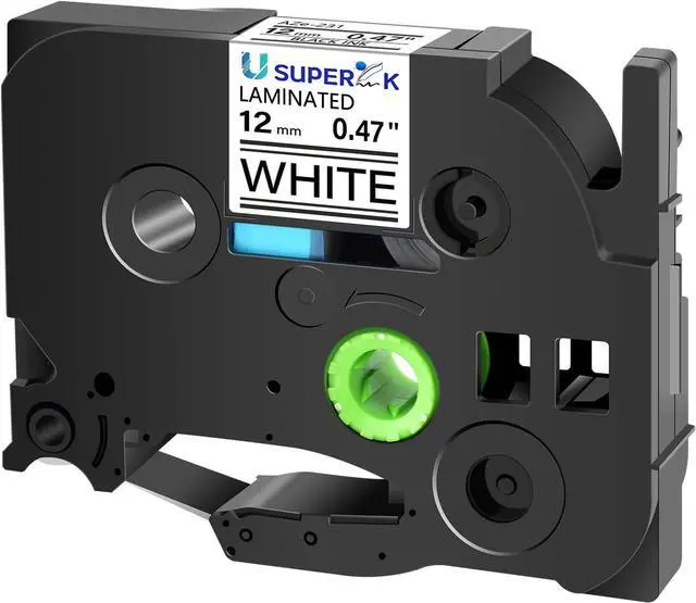 Main image of 40 Pack 12mm 0.47 Laminated White Tape Compatible for Brother P-Touch Label Maker Tape TZe-231 12mm Label TZe231 1/2 Inch TZe TZ Tapes TZ-231 TZ231 for PT-D210 D200 D220 H100 H110 D400