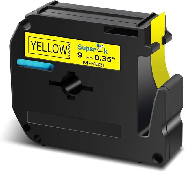Main image of 40 Pack Compatible for Brother P Touch M Tape M-K621 MK621 M621 M-621 9mm 3/8 Inch 0.35'' Yellow Label Tape for PT-45M PT-55BM PT-55S PT-65 PT-65SB Label Maker Tape Black on Yellow
