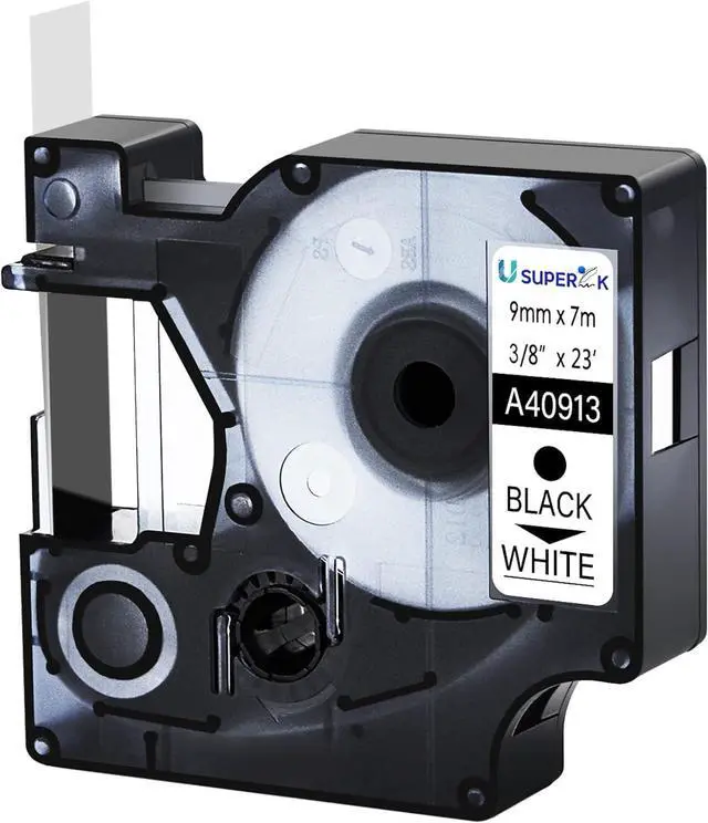 Main image of 40 Pack Compatible for Dymo D1 Label Tape 40913 41913 S0720680 Refill Black on White 3/8 inch x 23 feet Labeler for LabelManager PnP 160 210D 260P 280 360D 420P 450D ColorPop Label Maker