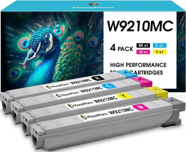 Main image of MasaiMara 4-Pack High Capacity W9210MC W9211MC W9212MC W9213MC Compatible Toner Cartridges Replacement for HP Color Laser Managed Flow MFP E78323z E78323dn E78325z E78325dn E78330z E78330dn Printers