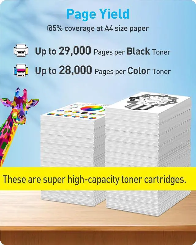 Alt view image 5 of 7 - MasaiMara 4-Pack High Capacity W9210MC W9211MC W9212MC W9213MC Compatible Toner Cartridges Replacement for HP Color Laser Managed Flow MFP E78323z E78323dn E78325z E78325dn E78330z E78330dn Printers
