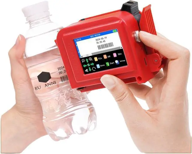 Main image of 12.7mm Mini Portable Handheld Inkjet Printer for QR Barcode Text Image Logo Expire Date Label(Without Ink,US)