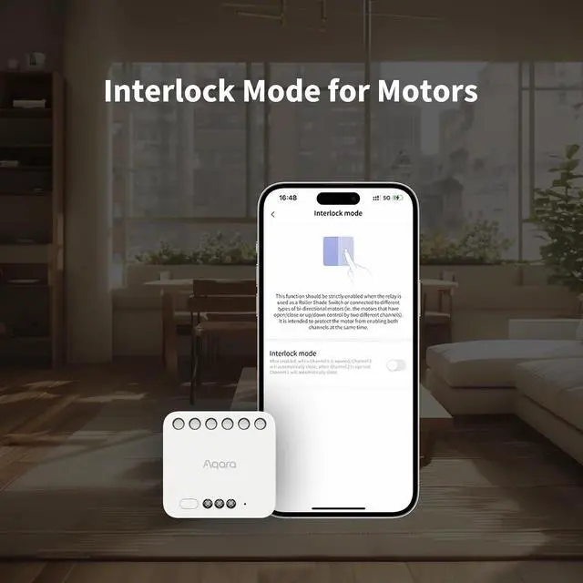 Alt view image 6 of 7 - Dual Relay Module T2 and Smart Light Switch H2 kit,Matter Over Bridge,Dry Contact Mode for Garage Doors and Boilers,Light Switch & Roller Shade Switch,Supports Homekit and Alexa